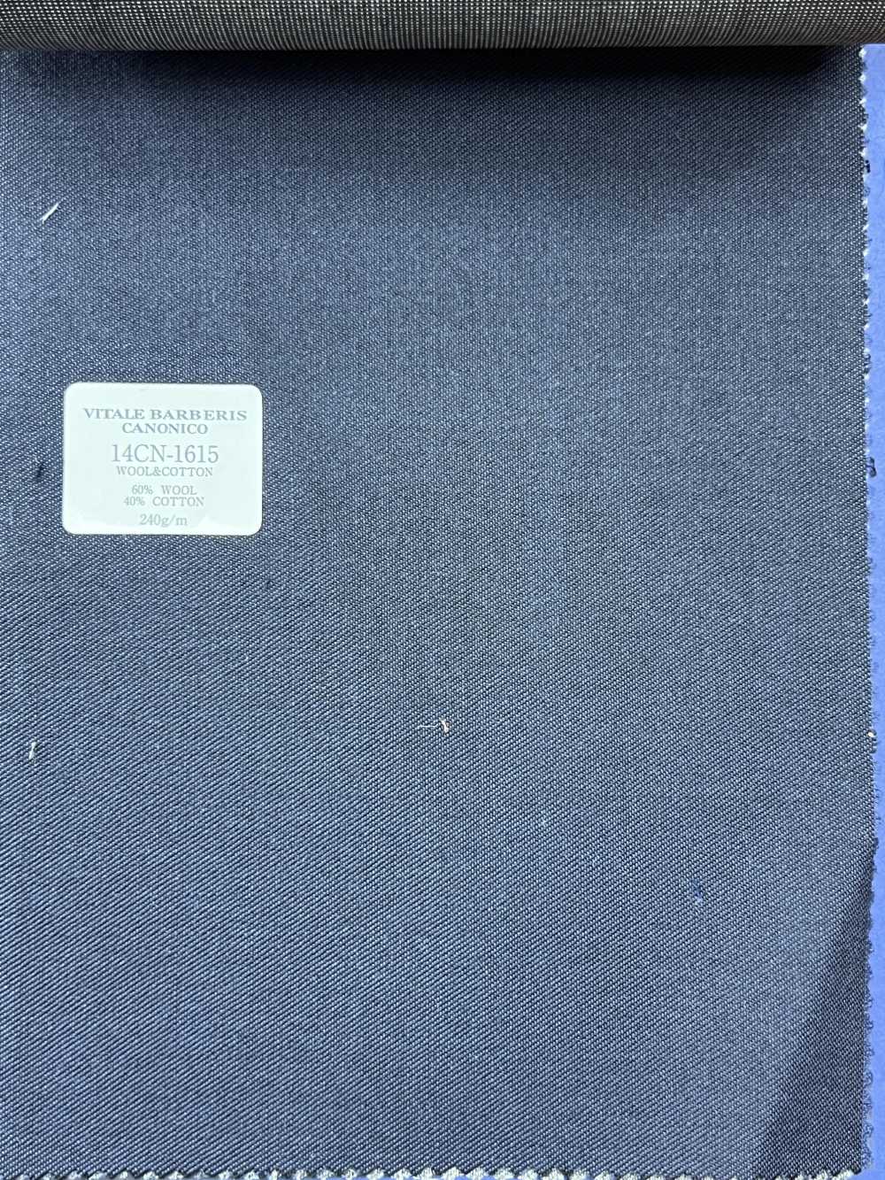 14CN1615 CANONICO LAINE&COTON PRUNNELL"" Marine Sans Motif""[Textile] CANONIQUE