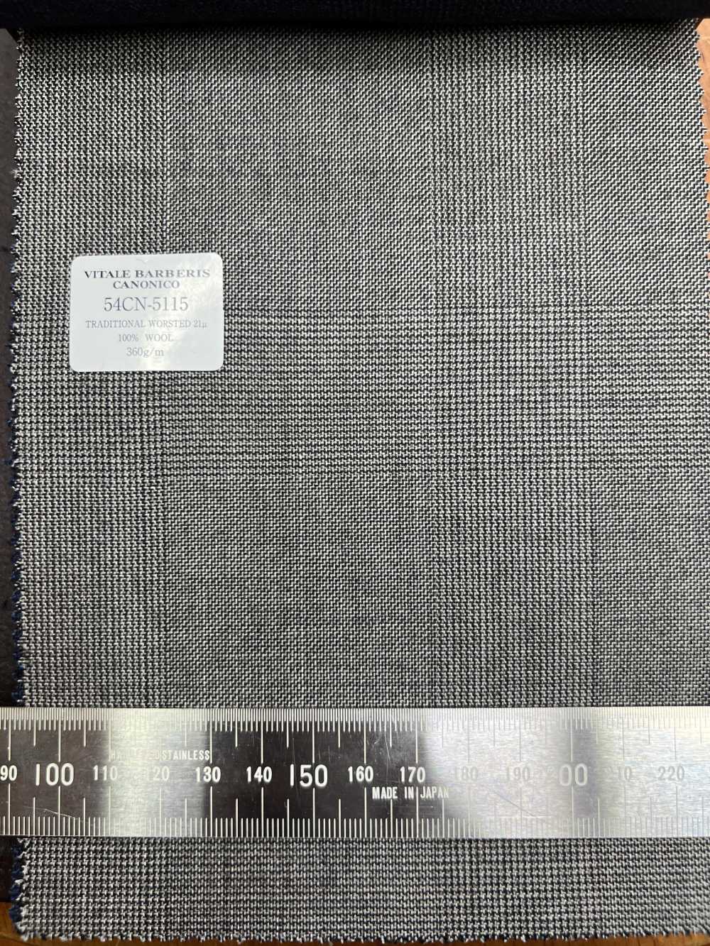 54CN5115 CANONICO TRADITIONAL PEIGNÉ 21μ Glen Check Gris[Textile] CANONIQUE