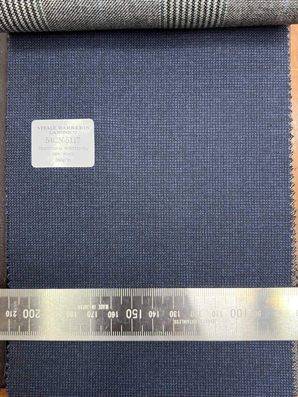 54CN5117 CANONICO TRADITIONAL WORSTED 21μ Bleu Sans Motif[Textile] CANONIQUE