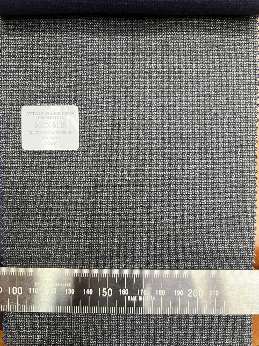 54CN5118 CANONICO RADITIONAL WORSTED 21μ Gris Sans Motif[Textile] CANONIQUE