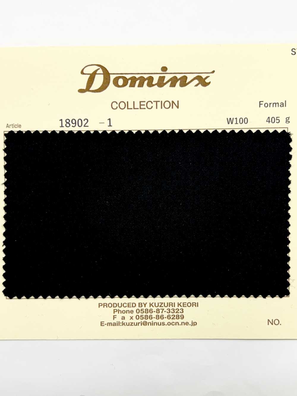 18902 Collection Formelle DOMINX Standard En Daim Léger Haute Densité Noir[Textile] Laine Katsuragi (DOMINX)