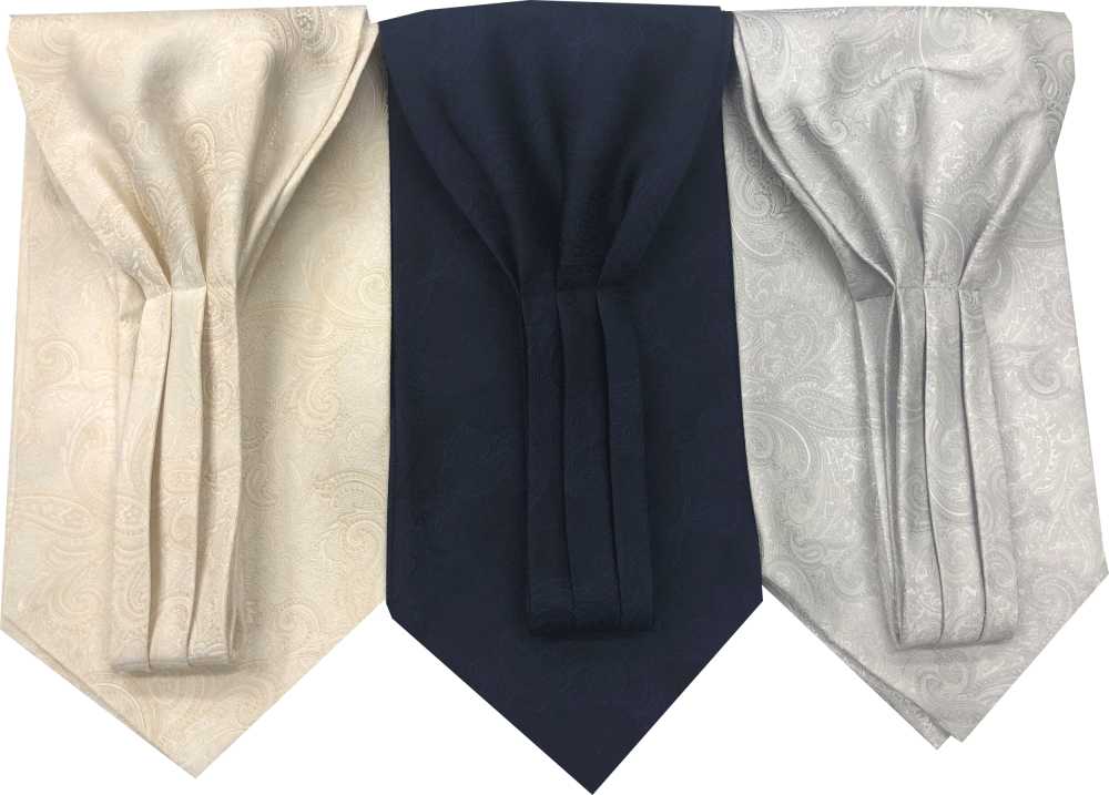 AS-402 Cravate Ascot à Motif Cachemire Nishijin-ori[Accessoires Formels] Yamamoto(EXCY)