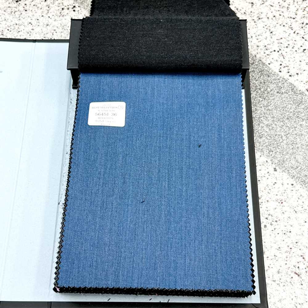 56451-36 25SS MEILLEURE SÉLECTION [N-STRETCH] N-Stretch Bleu Sans Motif[Textile] Kunishima Co., Ltd.