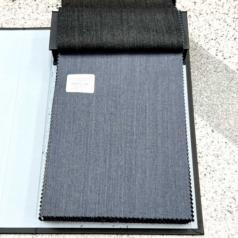 56451-50 25SS MEILLEURE SÉLECTION [N-STRETCH] N-Stretch Bleu Anthracite Sans Motif[Textile] Kunishima Co., Ltd.