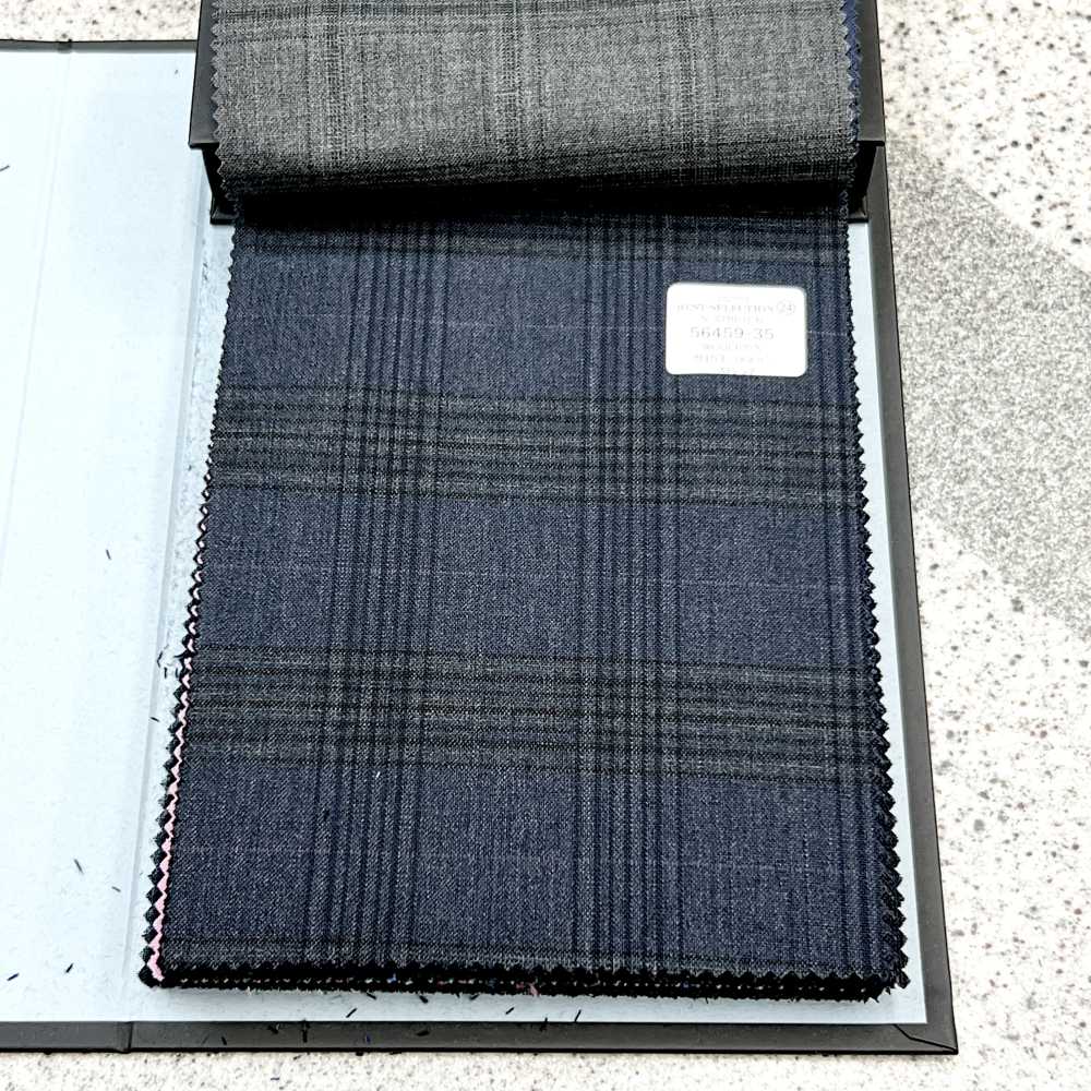 56459-35 25SS MEILLEURE SÉLECTION [N-STRETCH] N-Stretch Check Gris Foncé[Textile] Kunishima Co., Ltd.