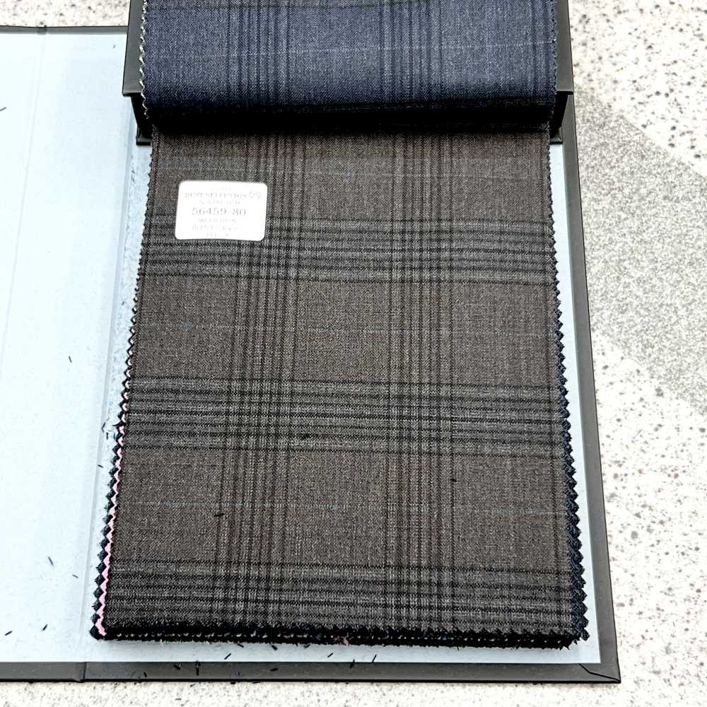 56459-80 25SS MEILLEURE SÉLECTION [N-STRETCH] N-Stretch Brown Check[Textile] Kunishima Co., Ltd.