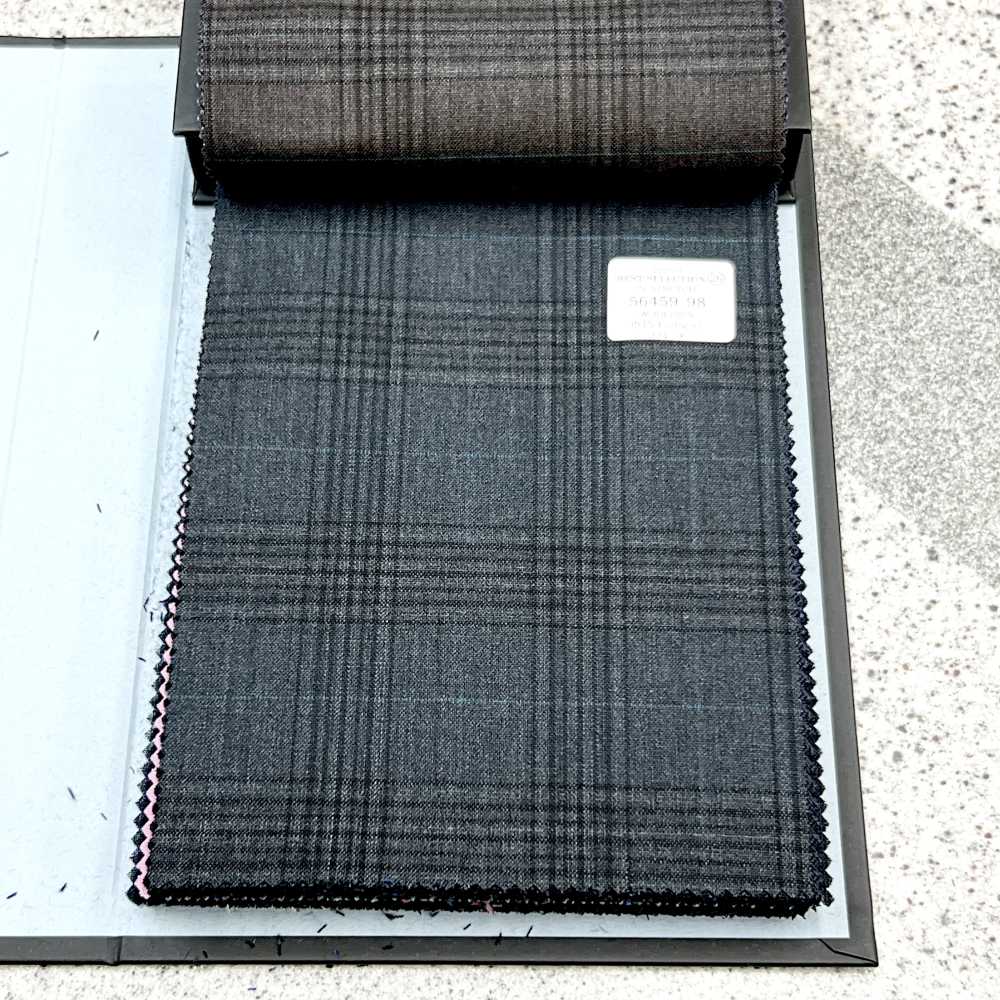 56459-98 25SS MEILLEURE SÉLECTION [N-STRETCH] N-Stretch Check Gris Foncé[Textile] Kunishima Co., Ltd.