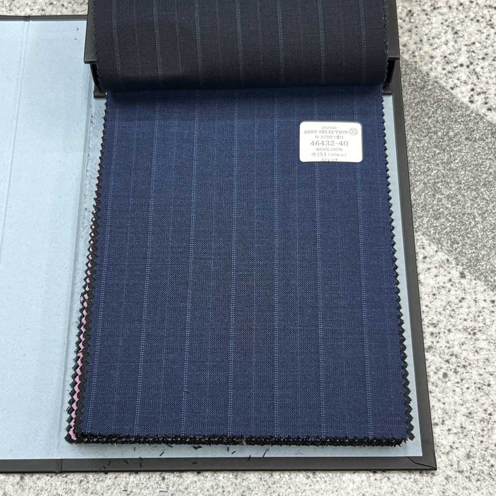 46432-40 MEILLEURE SÉLECTION 25SS [N-STRETCH] Rayures Alternées Bleu Marine N-STRETCH[Textile] Kunishima Co., Ltd.