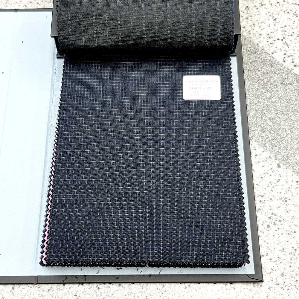 46433-24 25SS MEILLEURE SÉLECTION [N-STRETCH] N-STRETCH Gris Foncé à Carreaux[Textile] Kunishima Co., Ltd.