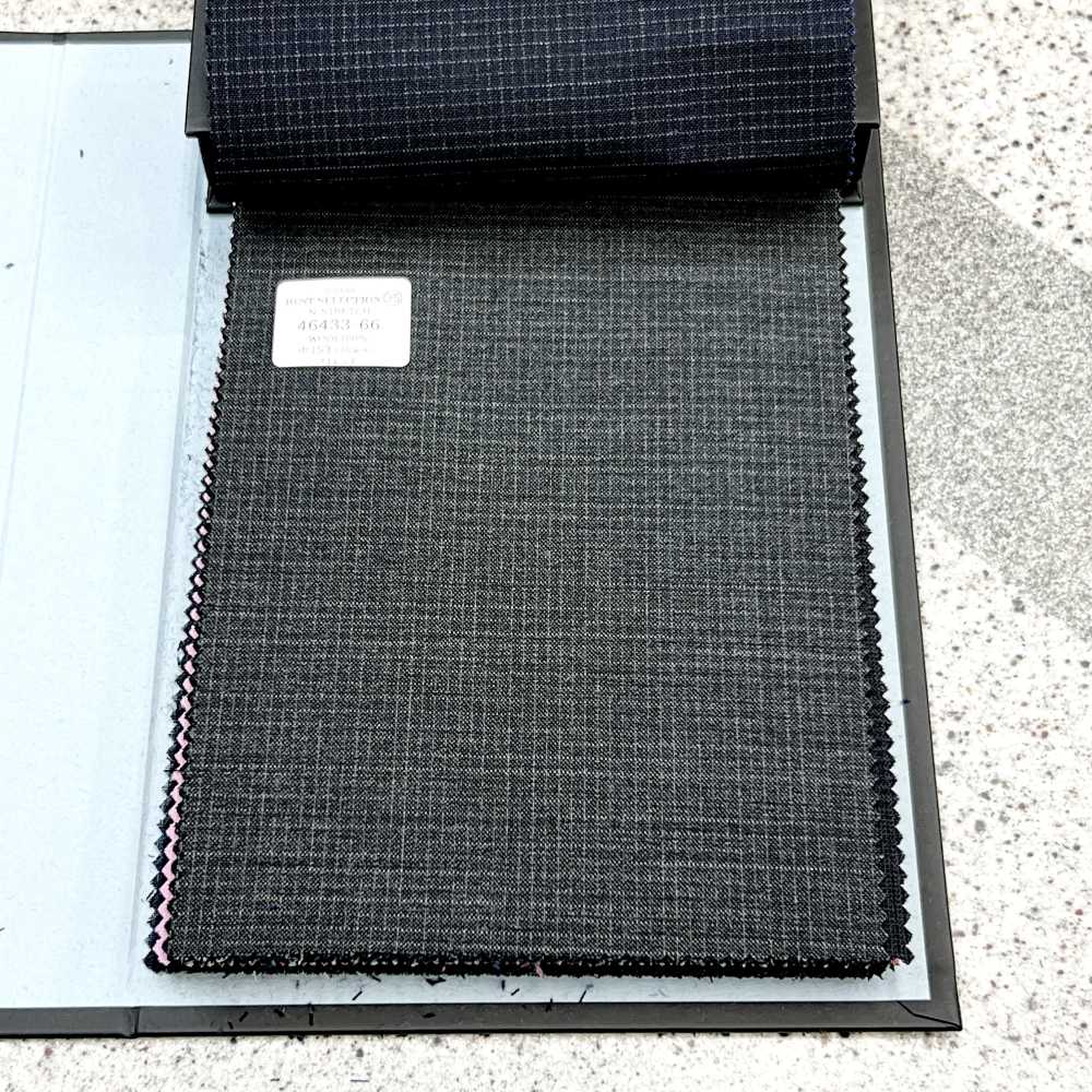 46433-66 25SS MEILLEURE SÉLECTION [N-STRETCH] N-Stretch Gris à Carreaux[Textile] Kunishima Co., Ltd.