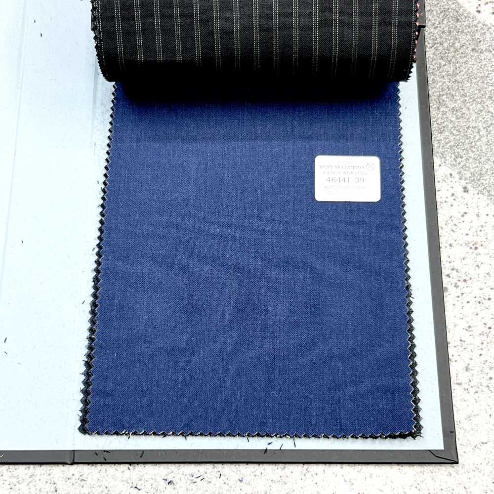 46441-39 25SS MEILLEURE SÉLECTION [FANCY WORSTED] Fancy Worsted Sans Motif Marine[Textile] Kunishima Co., Ltd.