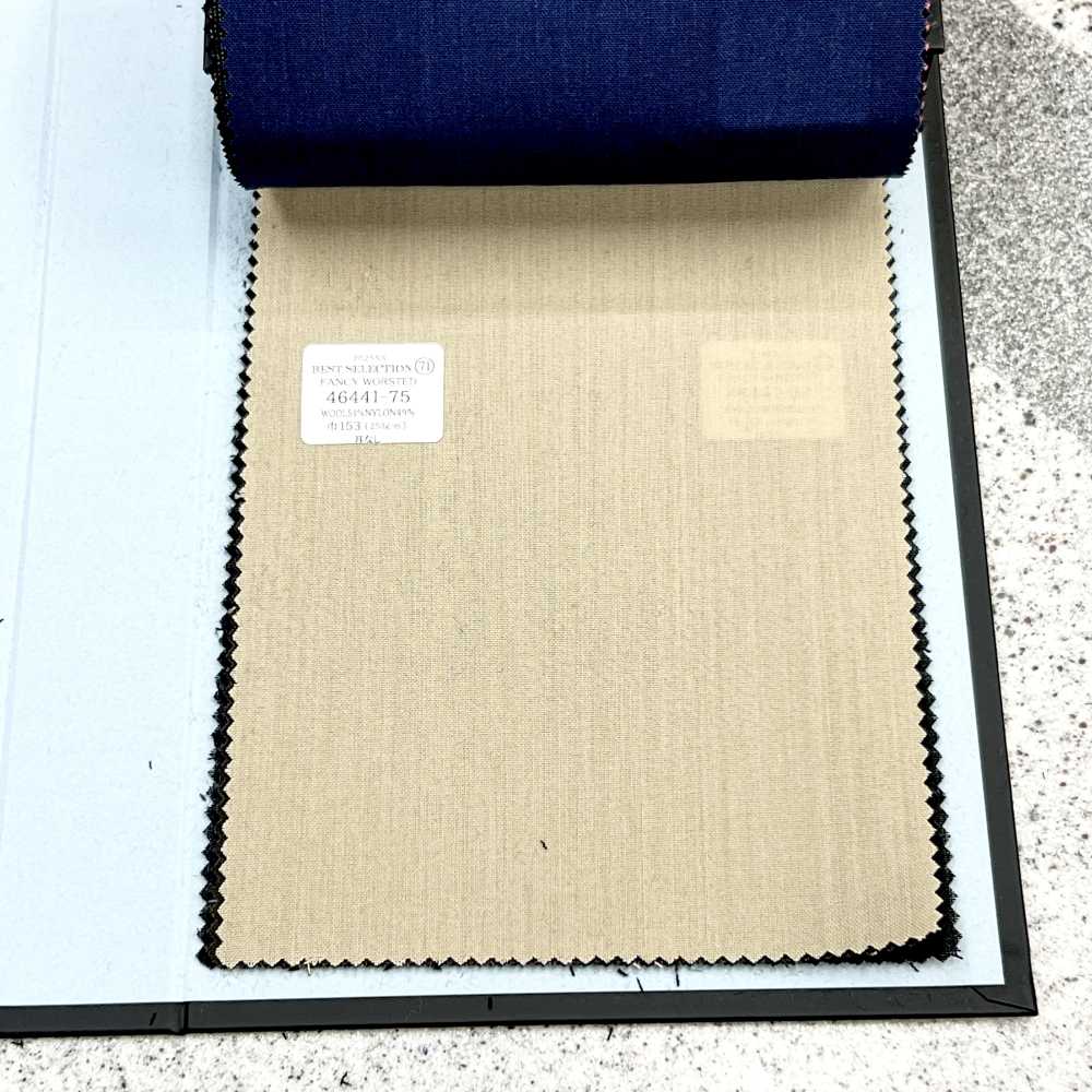 46441-75 25SS MEILLEURE SÉLECTION [FANCY WORSTED] Fancy Worsted Sans Motif Beige[Textile] Kunishima Co., Ltd.