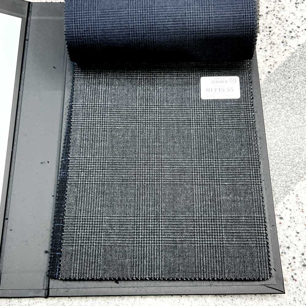 01745-55 25SSHERDREX [Classico] Laine Classique à Carreaux Glen Gris[Textile] Kunishima Co., Ltd.