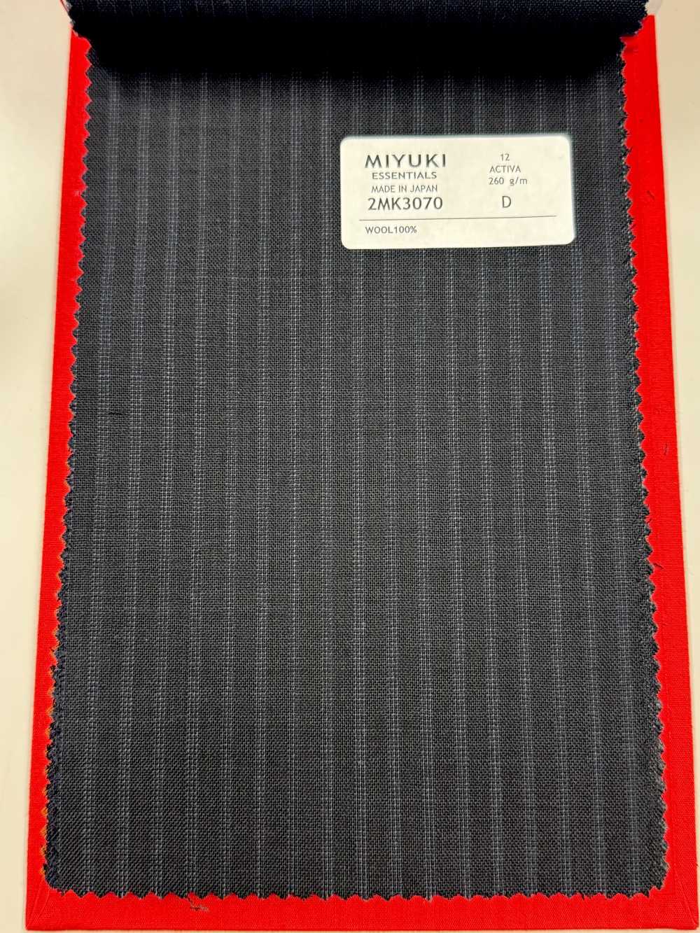 2MK3070 25SS MIYUKI Textile ACTIVA Rayures Bleu Marine Miyuki Keori (Miyuki)