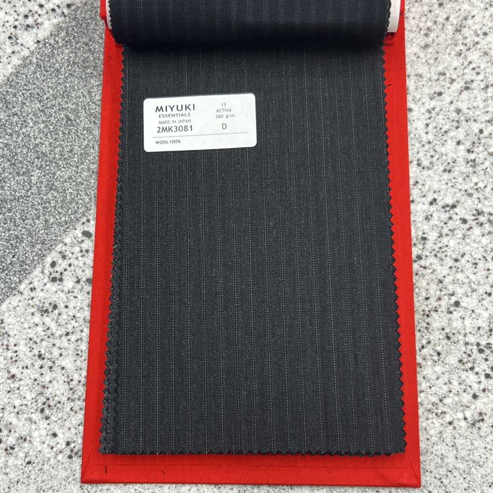 2MK3081 25SS MIYUKI Textile ACTIVA Rayures Gris Anthracite Ciel Miyuki Keori (Miyuki)