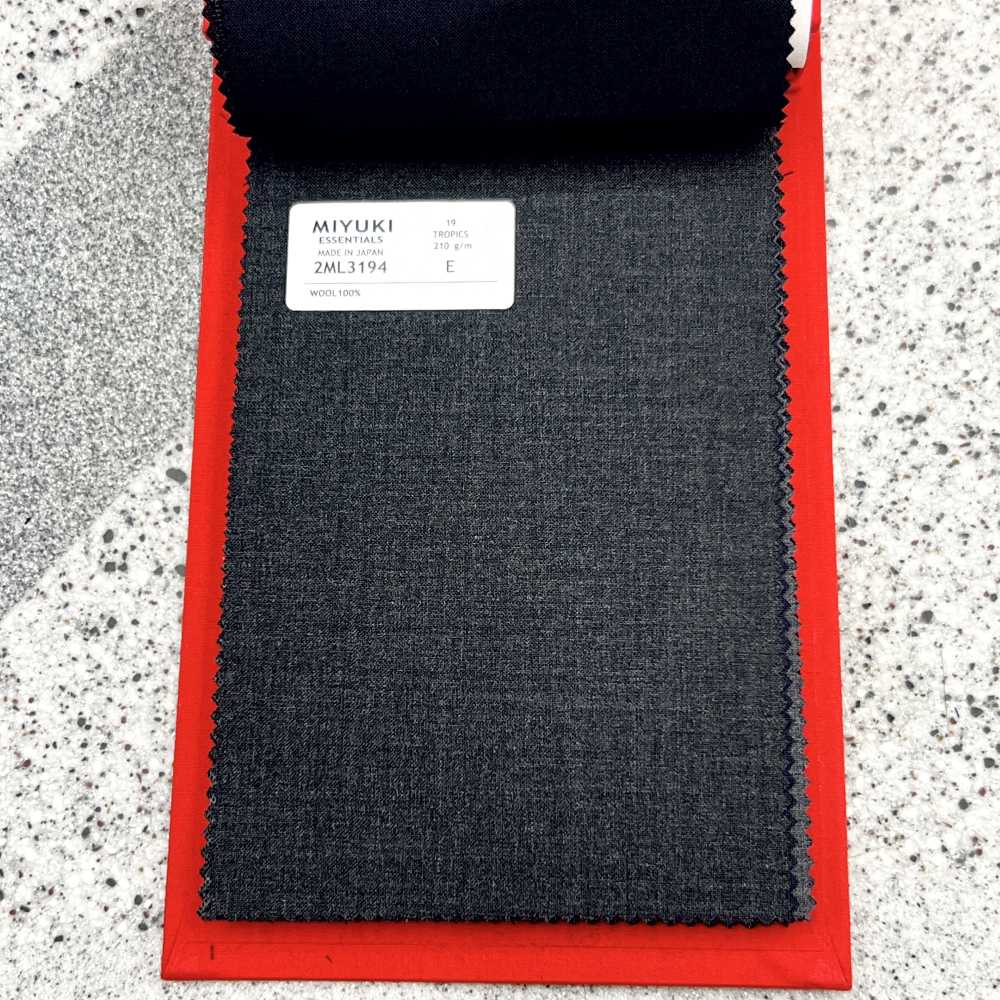 2ML3194 25SS MIYUKI ESSENTIALS TROPICS Anthracite Ciel Gris Sans Motif Textile Miyuki Keori (Miyuki)