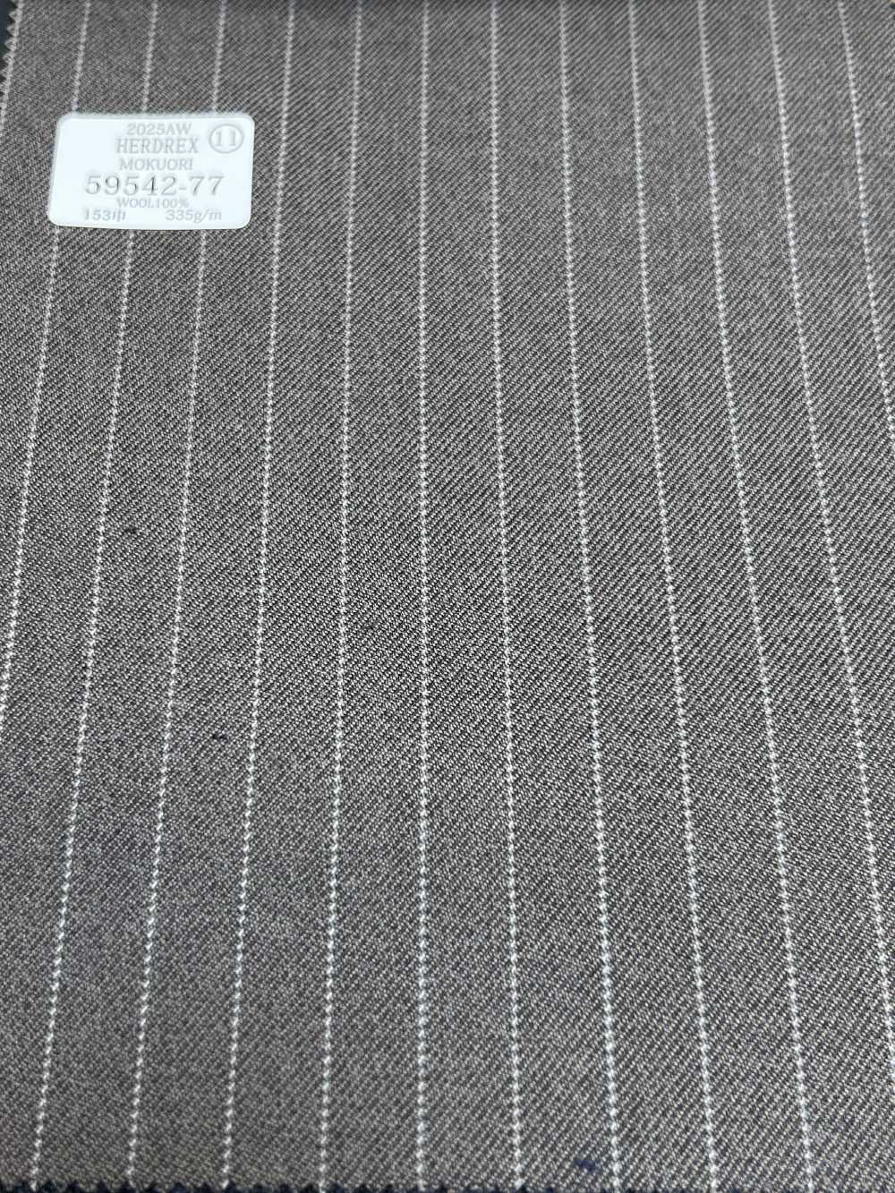 59542-77 25AW HERDREX [MOKUORI] Laine Déodorante à Rayures Crayon Marron Mokuori[Textile] Kunishima Co., Ltd.