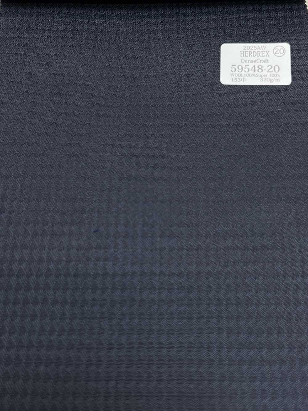 59548-20 25AW HERDREX [Dense Craft] Motif Tissé à Carreaux Bleu Marine Dense Craft[Textile] Kunishima Co., Ltd.