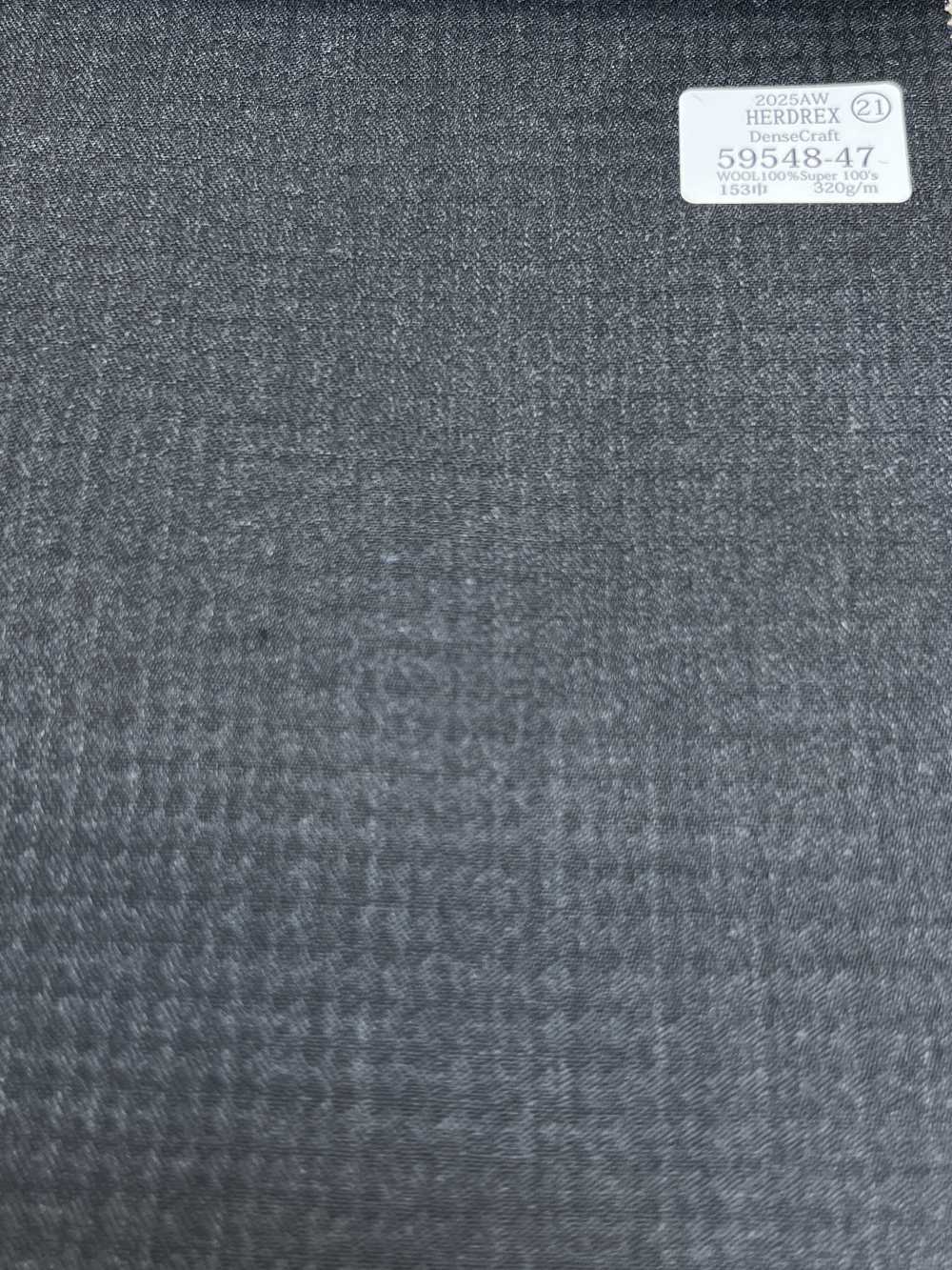 59548-47 25AW HERDREX [Dense Craft] Motif à Carreaux Gris Dense Craft[Textile] Kunishima Co., Ltd.