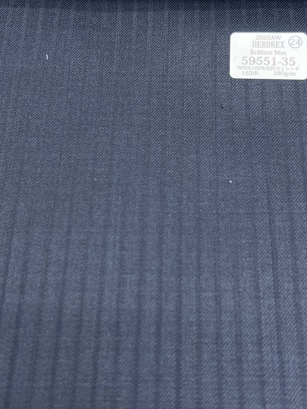 59551-35 25AW HERDREX [Brilliant Max] Rayures Bleu Marine Ombrées Brilliant Max[Textile] Kunishima Co., Ltd.