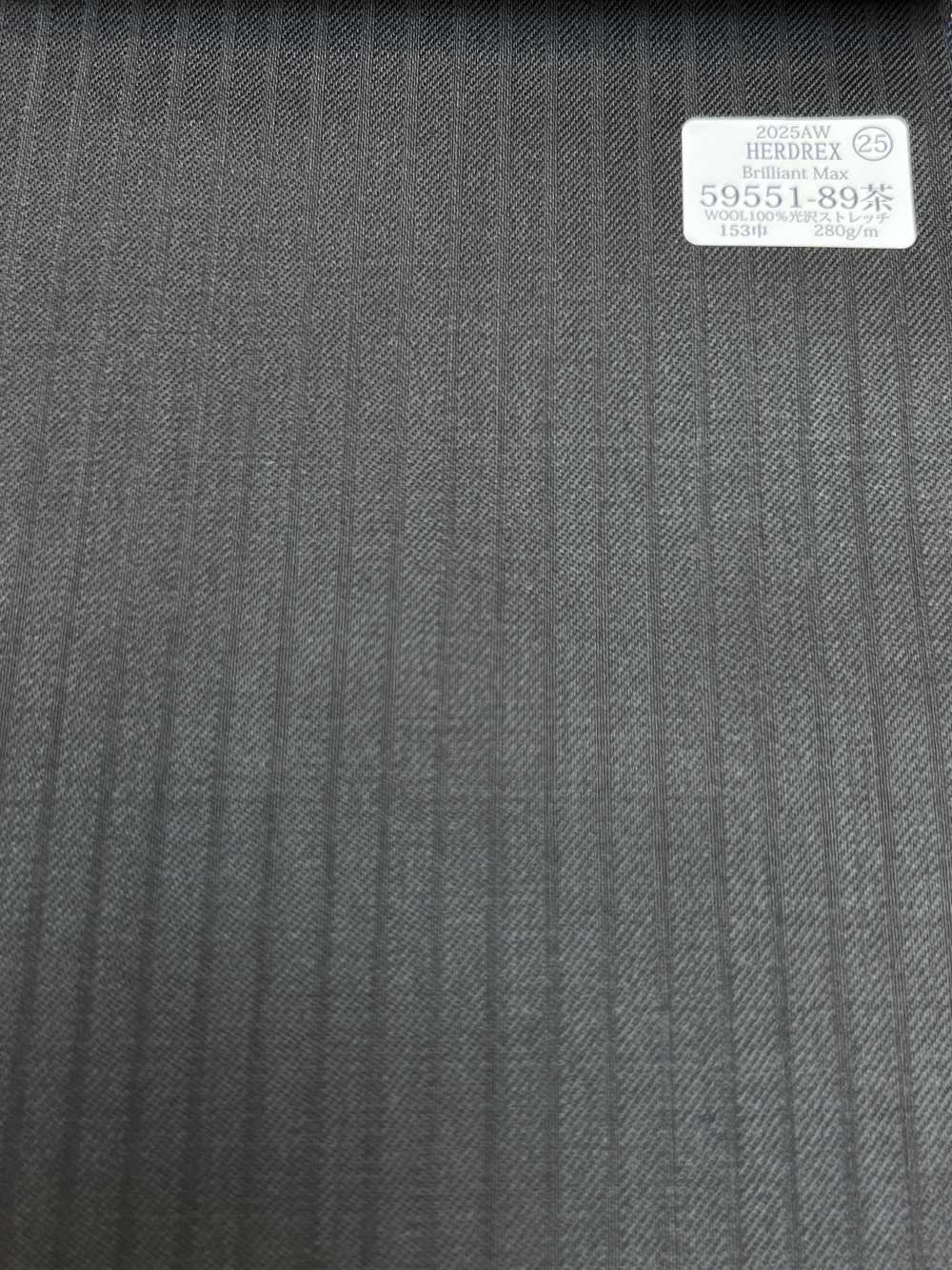 59551-89 25AW HERDREX [Brilliant Max] Rayure Ombrée Marron Foncé Brilliant Max[Textile] Kunishima Co., Ltd.