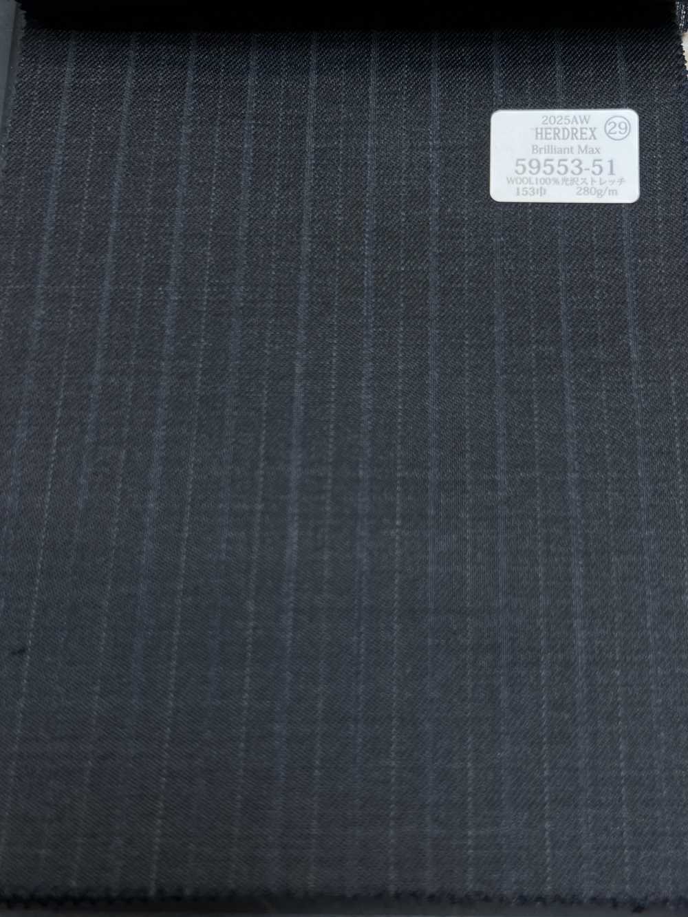 59553-51 25AW HERDREX [Brilliant Max] Rayures Alternées Gris Anthracite Brillant Max[Textile] Kunishima Co., Ltd.