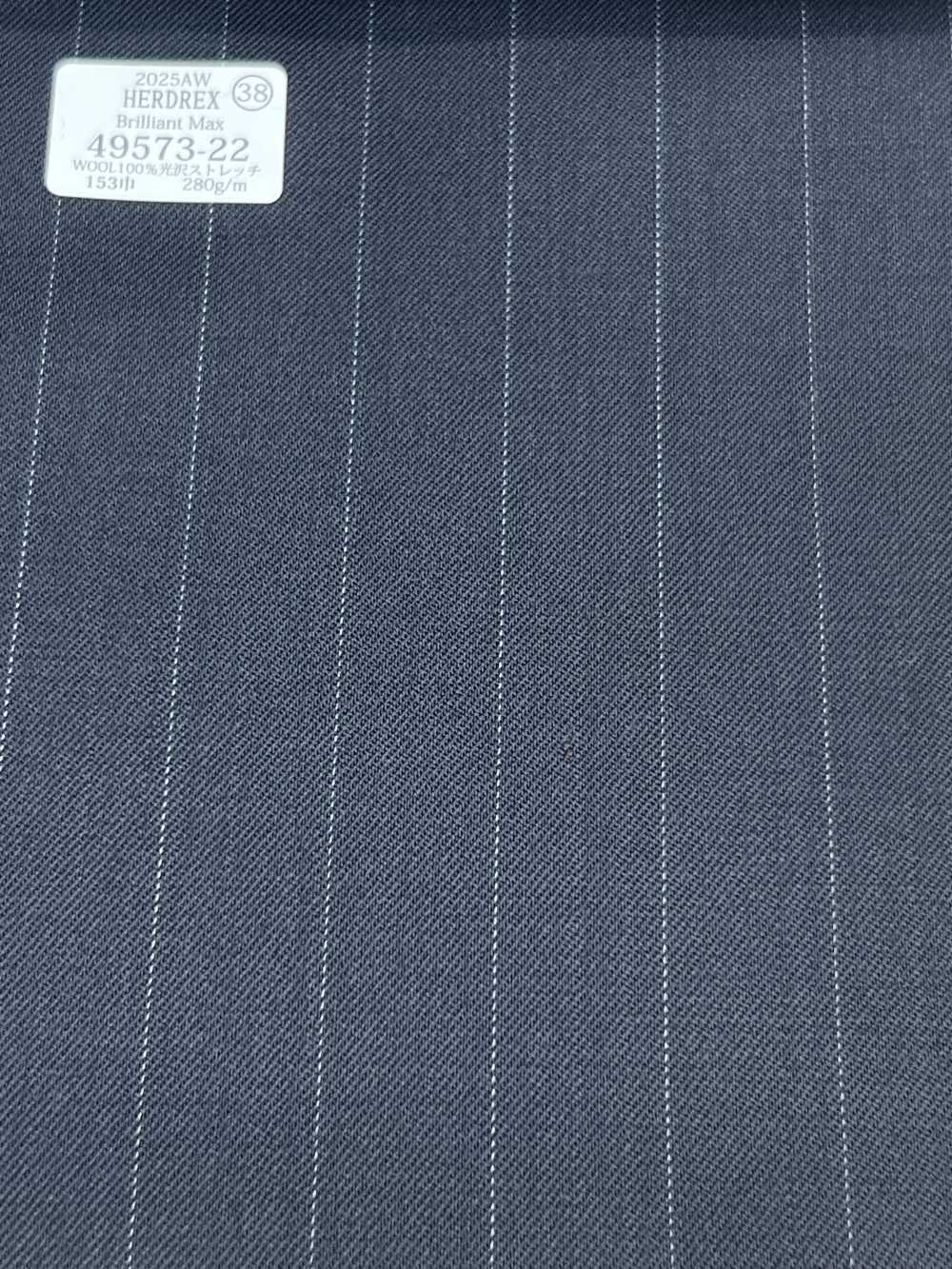 49573-22 25AW HERDREX [Brilliant Max] Rayures Larges Bleu Marine Brilliant Max[Textile] Kunishima Co., Ltd.