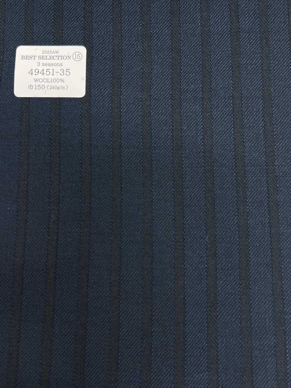 49451-35 MEILLEURE SÉLECTION 25AW [3 Saisons] Rayures Bleues Ombrées[Textile] Kunishima Co., Ltd.