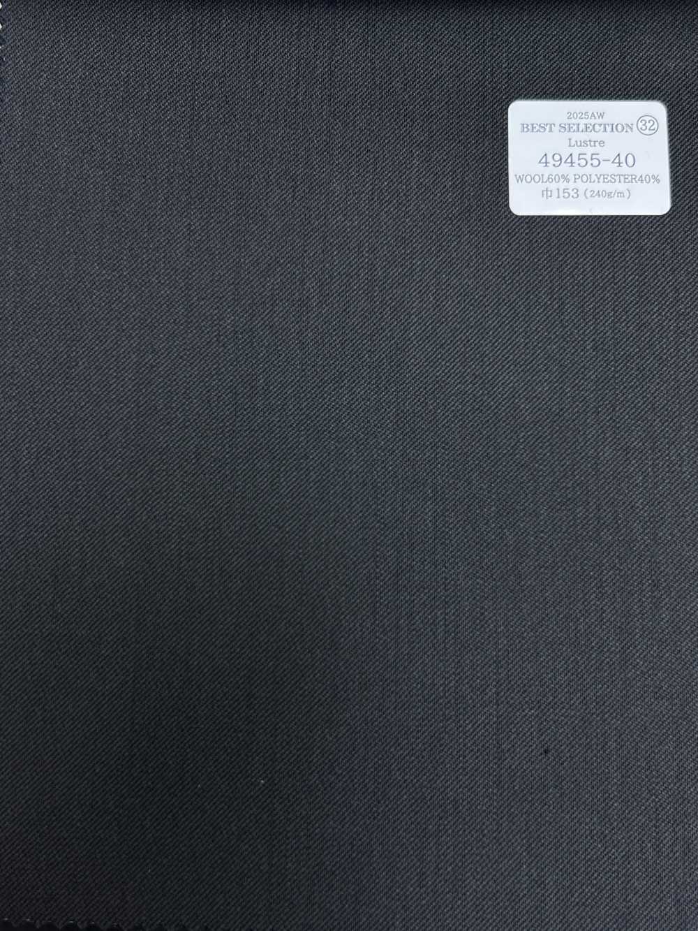 49455-40 25AW MEILLEURE SÉLECTION [Lustre] Gris Lustré Sans Motif[Textile] Kunishima Co., Ltd.
