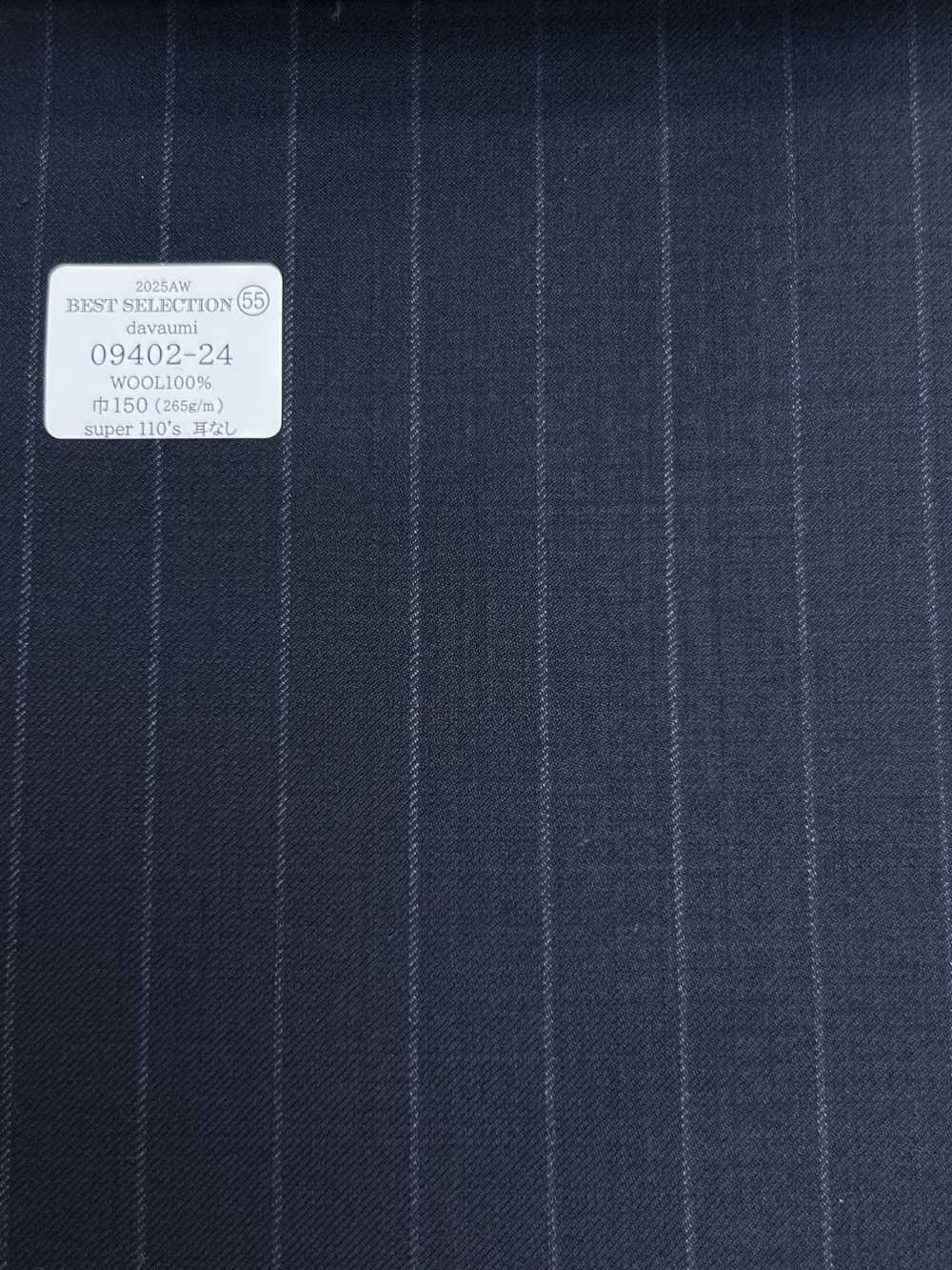 09402-24 MEILLEURE SÉLECTION 25AW [davaumi] Davaumi Bleu Marine Rayé Craie[Textile] Kunishima Co., Ltd.