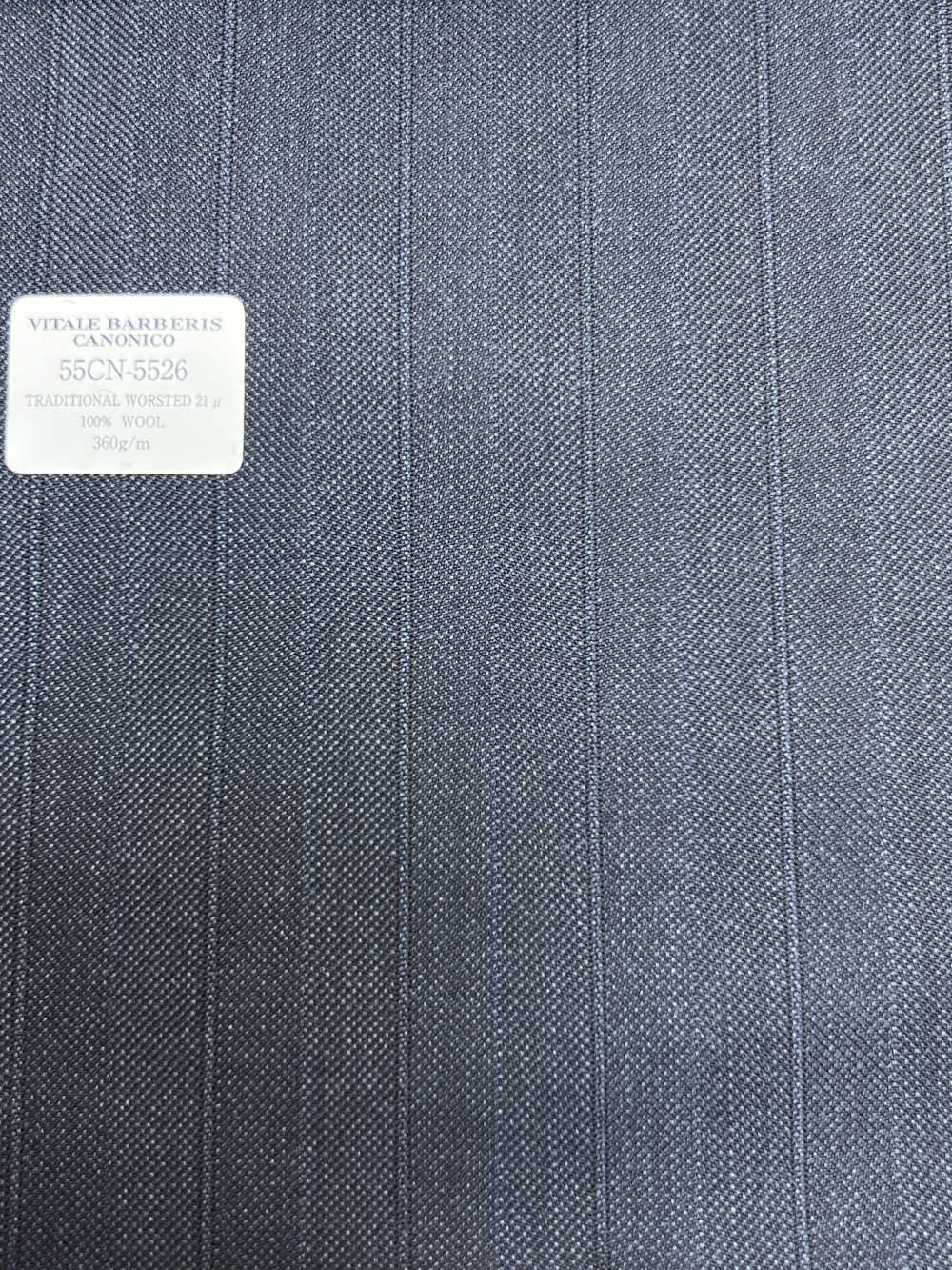 55CN5526 CANONICO TRADITIONAL WORSTED 21μ Rayures Bleu Marine[Textile] CANONIQUE