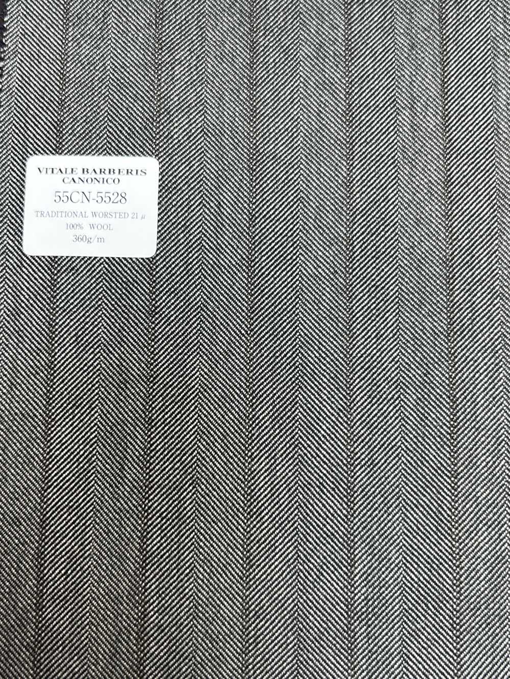 55CN5528 CANONICO TRADITIONAL WORSTED 21μ Gris à Rayures[Textile] CANONIQUE