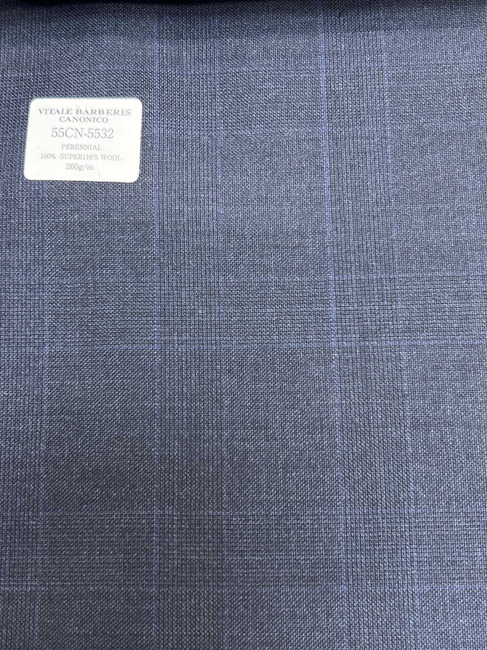55CN5532 CANONICO PERENNIAL SUPER110'S Bleu Marine à Carreaux Glen[Textile] CANONIQUE