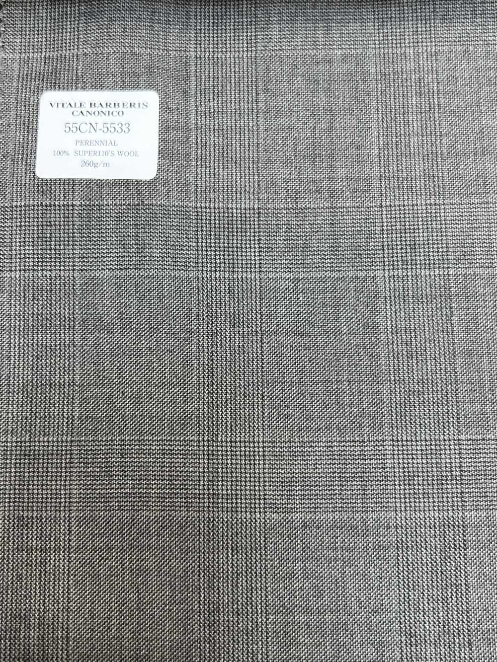 55CN5533 CANONICO PERENNIAL SUPER110'S Gris Glen Check[Textile] CANONIQUE