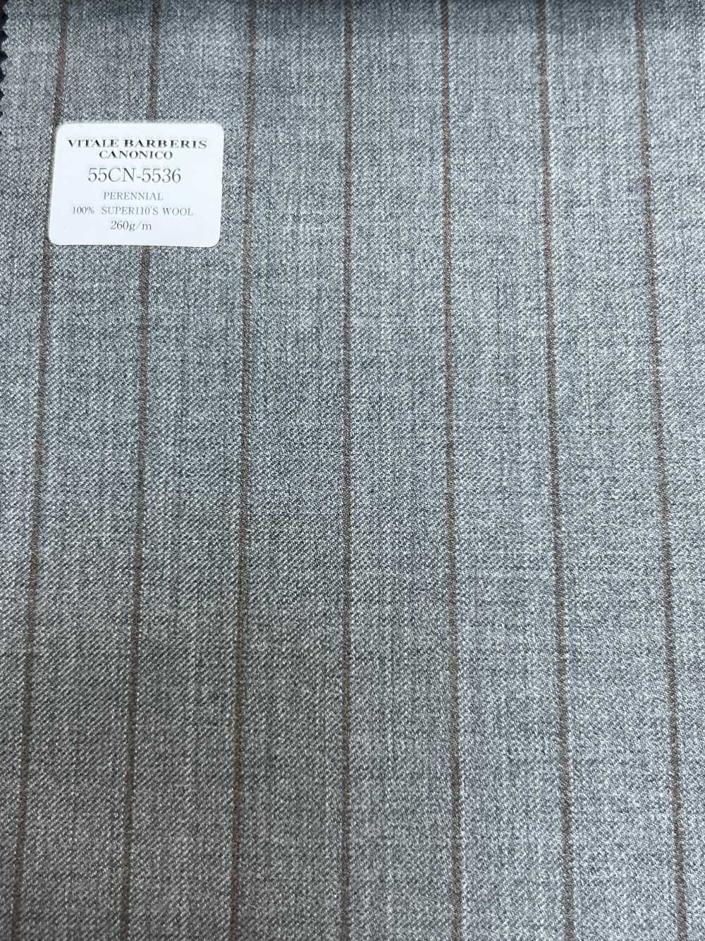 55CN5536 CANONICO PERENNIAL SUPER110'S Gris Rayé[Textile] CANONIQUE