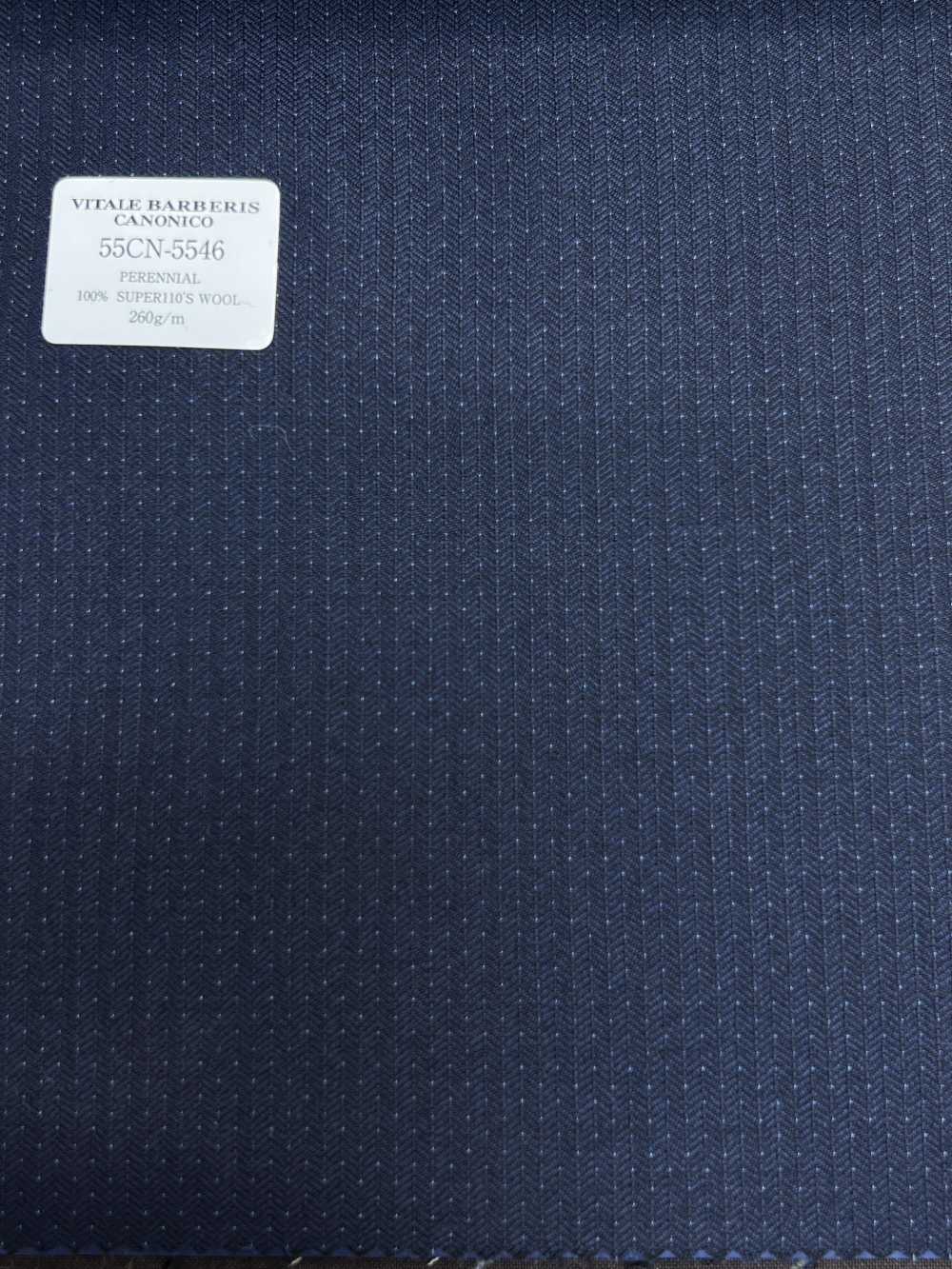 55CN5546 Canonico Perennial Super110's Navy Pin Dot[Textile] CANONIQUE