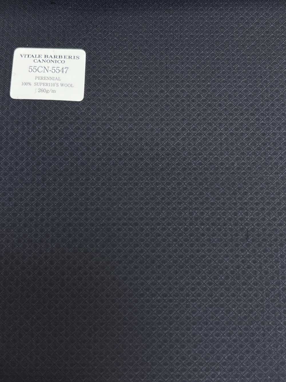 55CN5547 Canonico Perennial Super110's Motif Tissé Bleu Marine[Textile] CANONIQUE