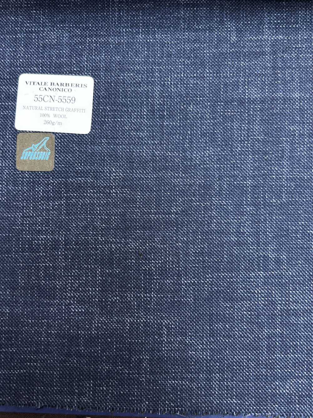 55CN5559 CANONICO GRAFFITI STRETCH NATUREL Bleu Mélange[Textile] CANONIQUE