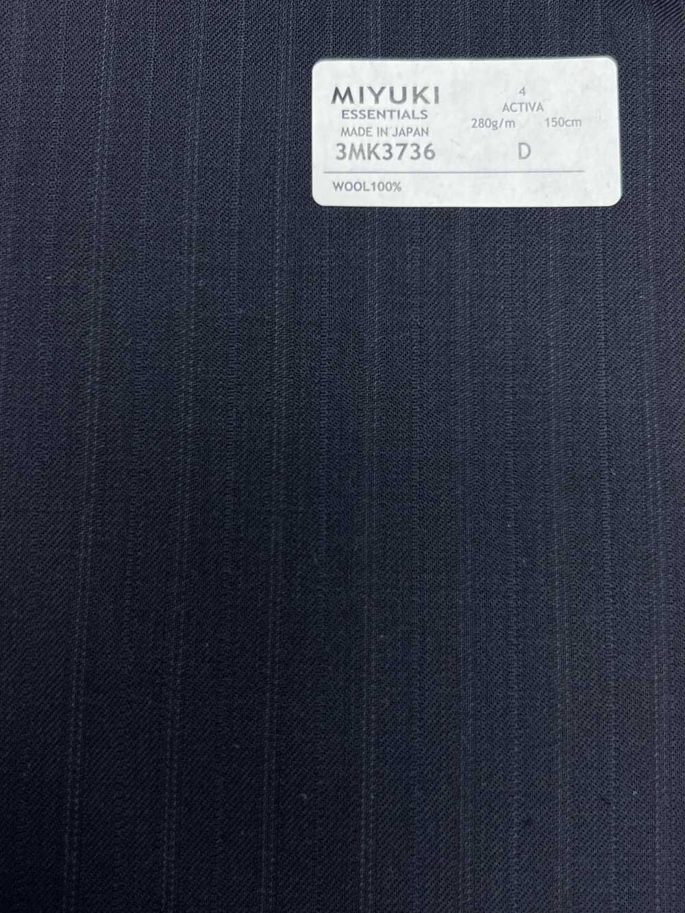 3MK3736 25AW ACTIVA Alternate Stripe Bleu Marine[Textile] Filatures De Laine Miyuki