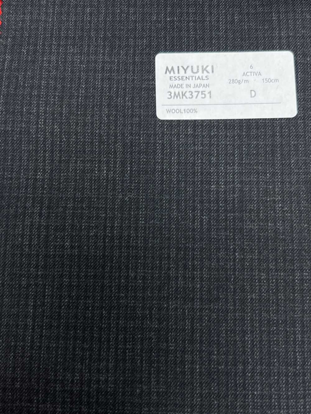 3MK3751 25AW ACTIVA Check Anthracite Ciel Gris[Textile] Filatures De Laine Miyuki
