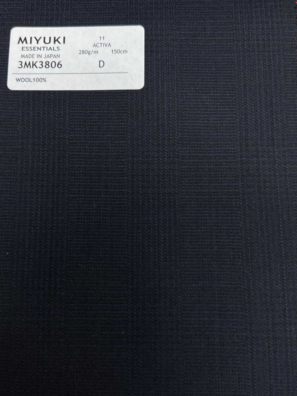 3MK3806 25AW ACTIVA Glen Check Bleu Marine[Textile] Filatures De Laine Miyuki