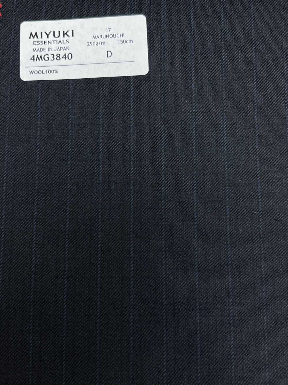 4MG3840 25AW MARUNOUCHI Rayures Alternées Bleu Marine Foncé[Textile] Filatures De Laine Miyuki