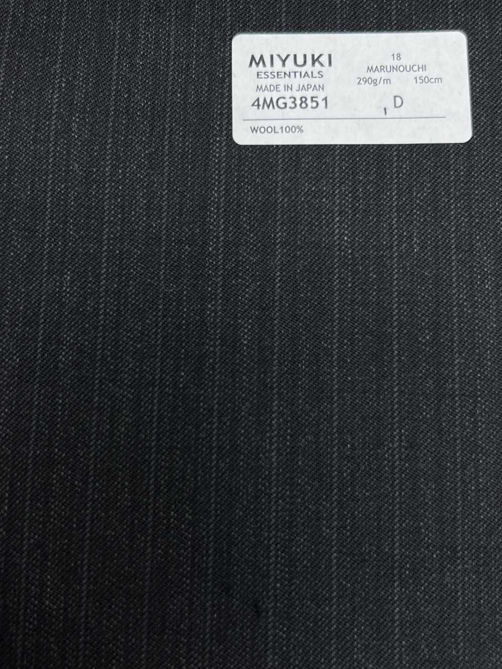 4MG3851 25AW MARUNOUCHI Rayures Alternées Anthracite Ciel Gris[Textile] Filatures De Laine Miyuki