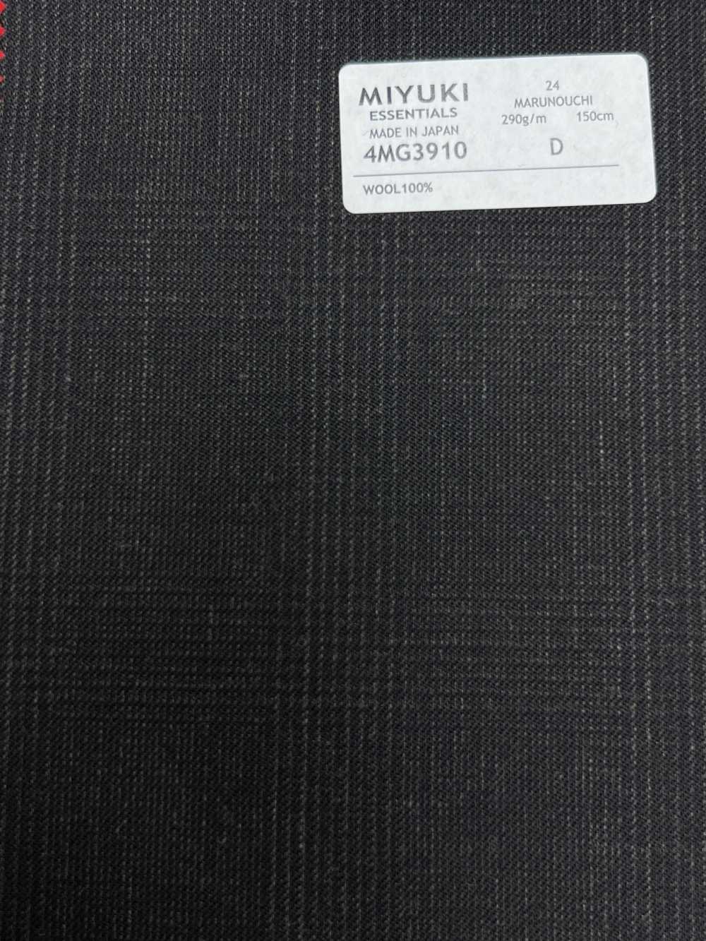 4MG3910 25AW MARUNOUCHI Glen Check Marron Foncé[Textile] Filatures De Laine Miyuki