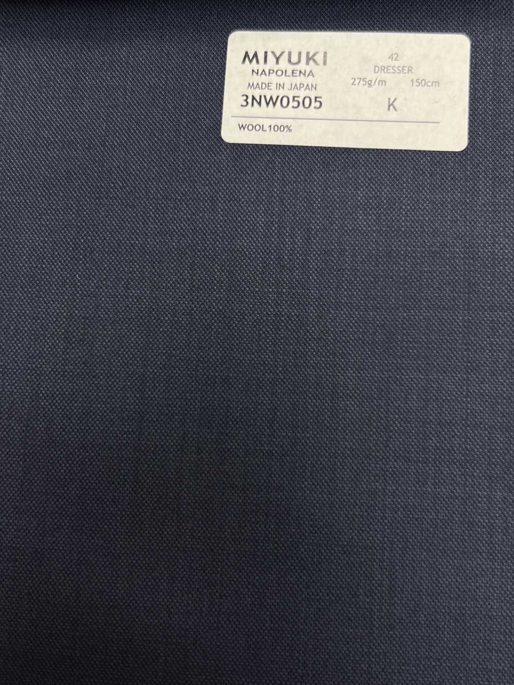 3NW0505 25AW NAPOLENA DRESSER Twill Bleu[Textile] Filatures De Laine Miyuki
