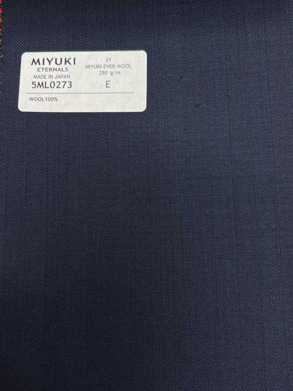 5ML0273 MIYUKI EVER WOOL Chevrons Bleu Marine[Textile] Filatures De Laine Miyuki