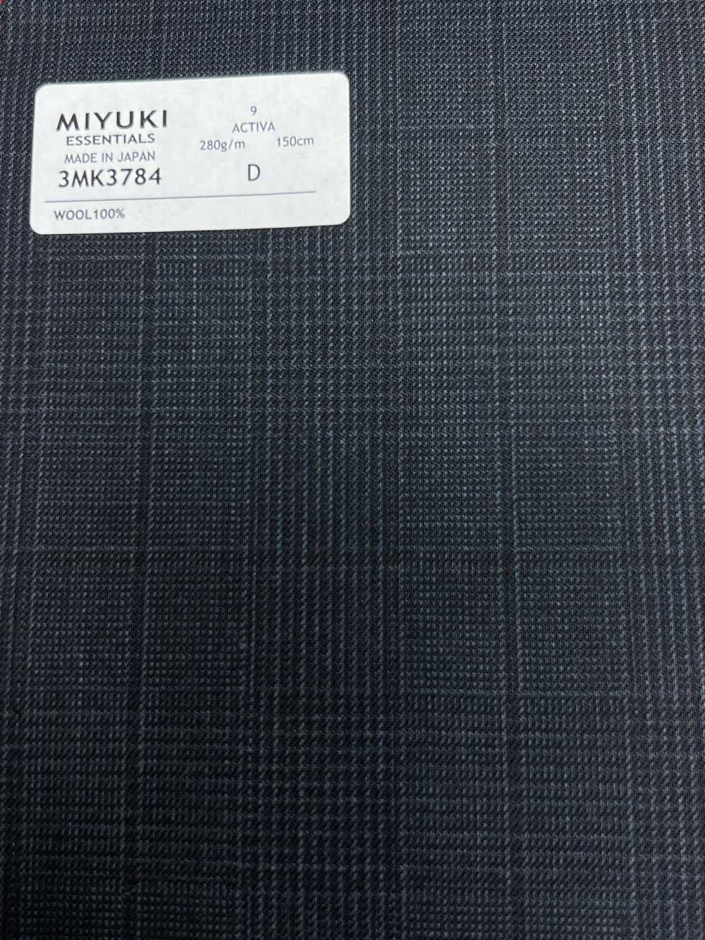 3MK3784 25AW ACTIVA Glen Check Bleu Marine[Textile] Filatures De Laine Miyuki