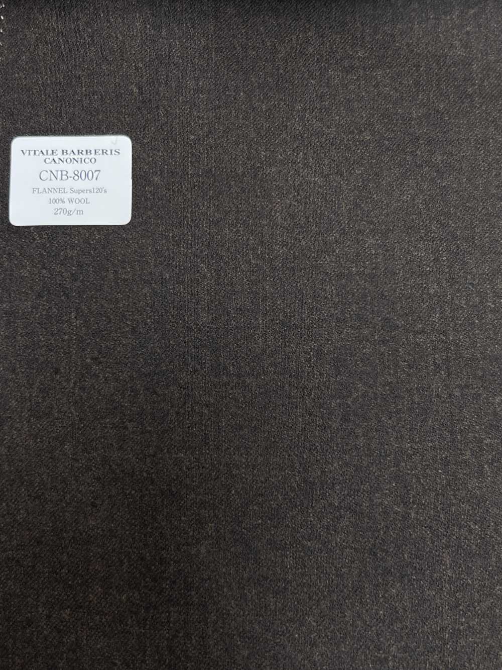 CNB8007 CANONICO Flanelle Standard Super 120's Marron Sans Motif[Textile] CANONIQUE