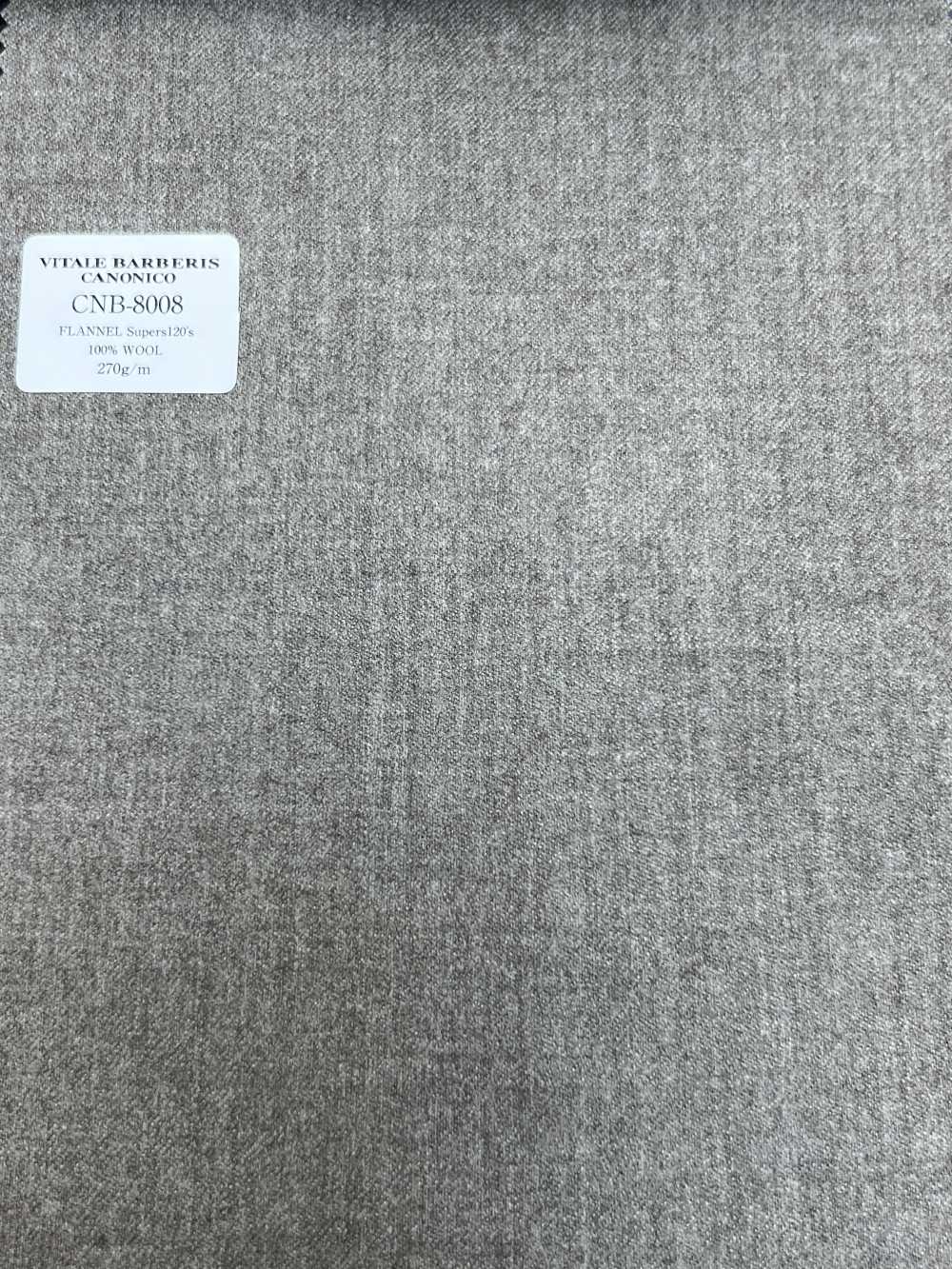 CNB8008 Flanelle Standard CANONICO Super 120's Beige Sans Motif[Textile] CANONIQUE