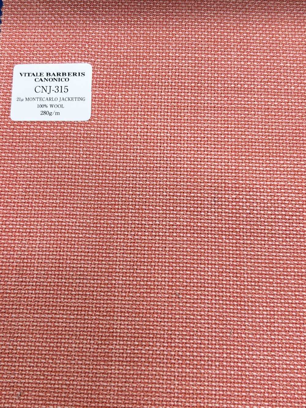 CNJ315 CANONICO Veste Montecarlo Standard 21μ Hopsack Orange Sans Motif[Textile] CANONIQUE